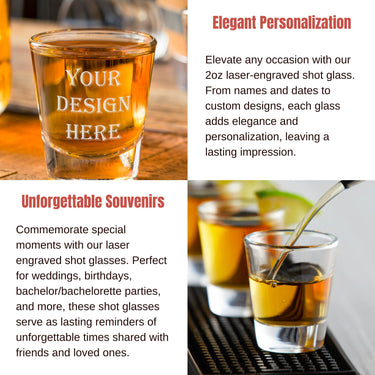 Custom Text Birthday Shot Glasses